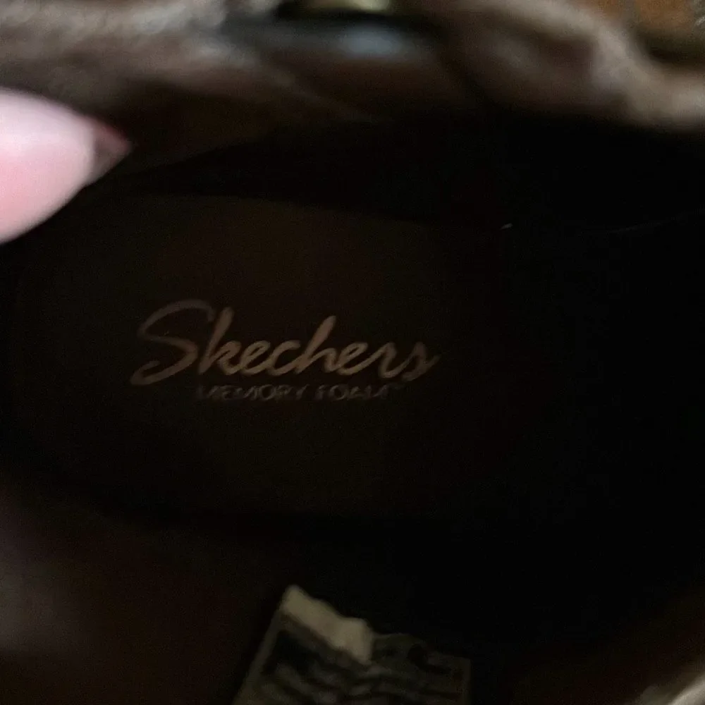 Skechers modern western bootie ankle boots brown 7.5